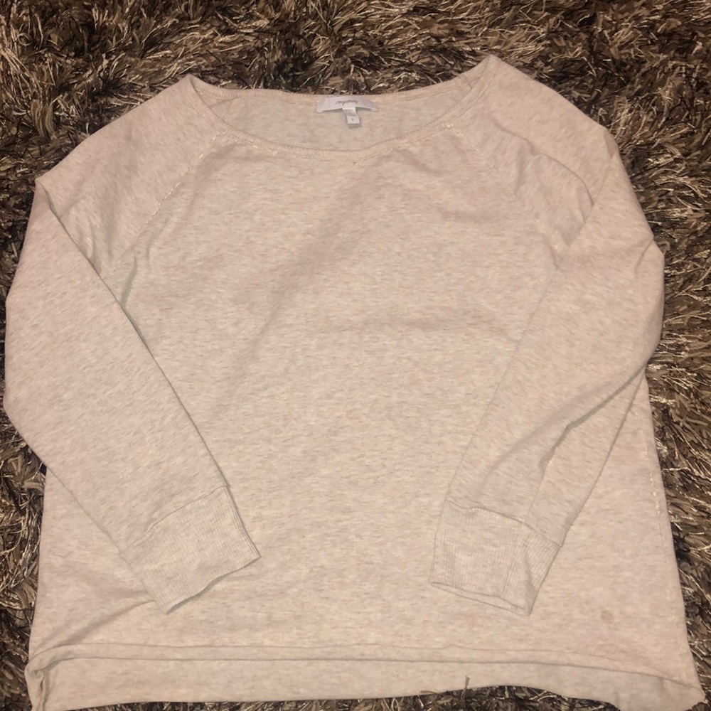 grey cropped sweater